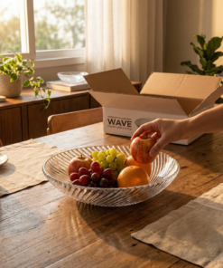 centro de mesa vidro wave