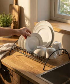 suporte organizador de pratos da Linha Black