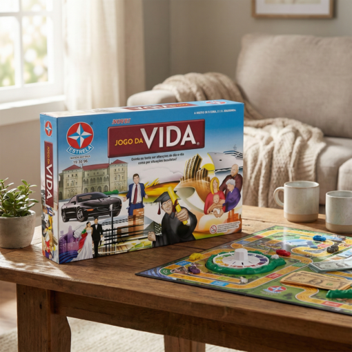 Jogo de Tabuleiro Clássico Jogo da Vida Estrela