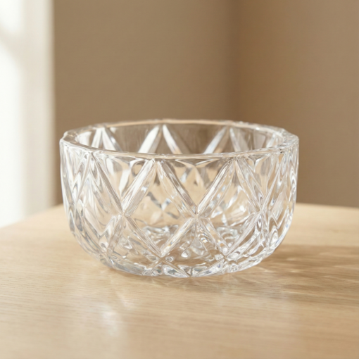 Bowl de Cristal de Chumbo Deli Diamond 11x5,5cm Deli