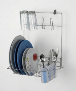 escorredor de parede dobravel cromado