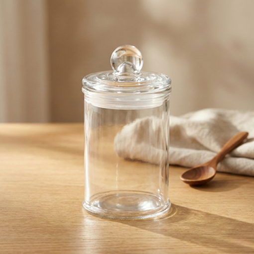 Pote de Vidro com Tampa Arena 150ml Lyor Porta Mantimento