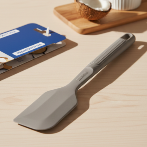 Espatula Silicone Tramontina Cinza Utensílio Cozinha