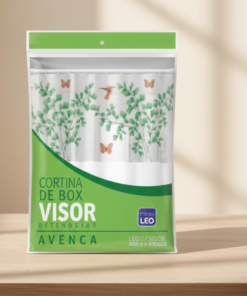 cortina de box vinil visor