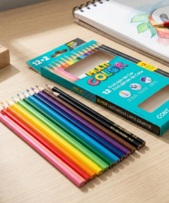 lapis de cor multicolor 12 cores