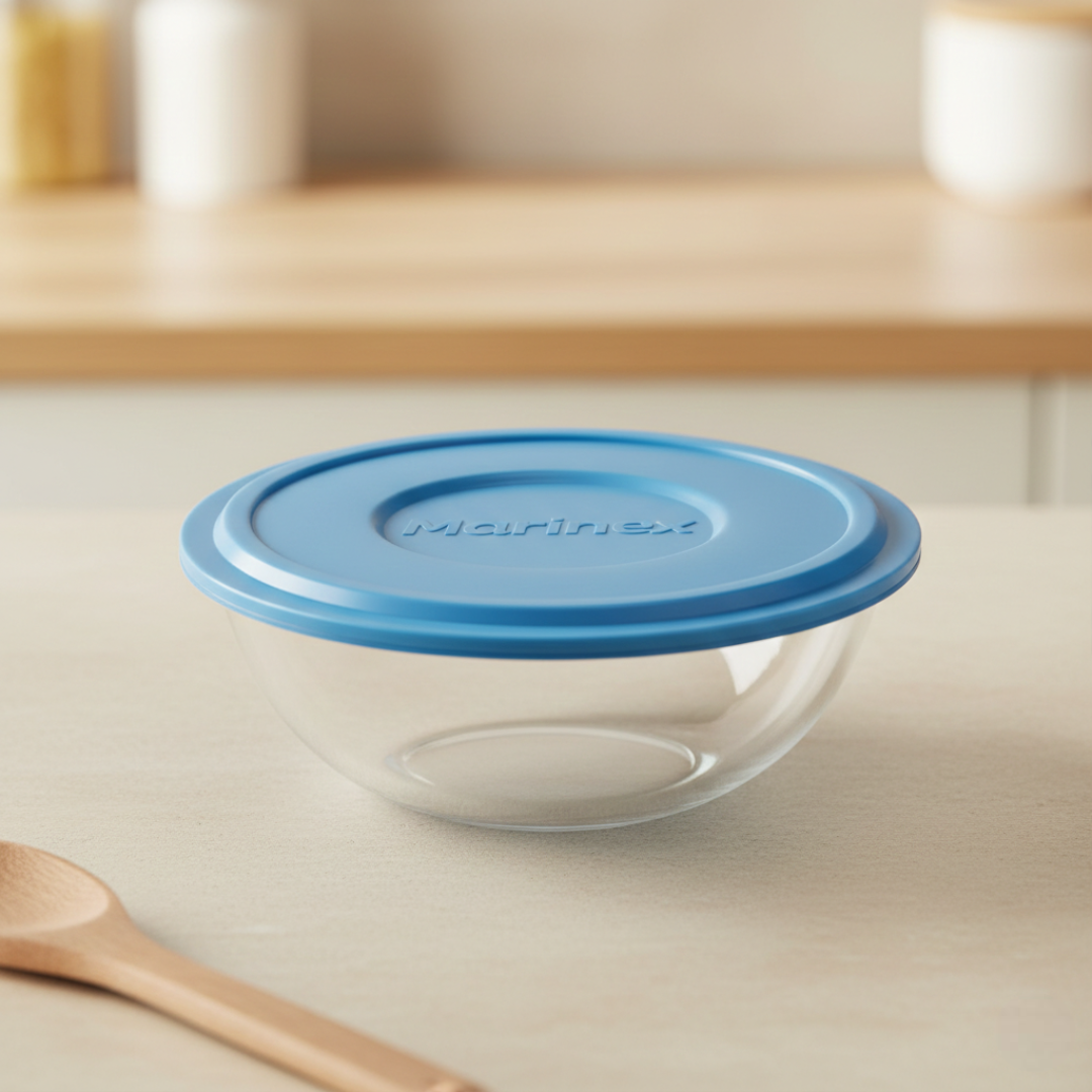 tigela de vidro com tampa Nadir