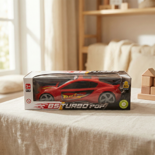 Carrinho BS Turbo Pop Sem Fricção Esportivo BS Toys