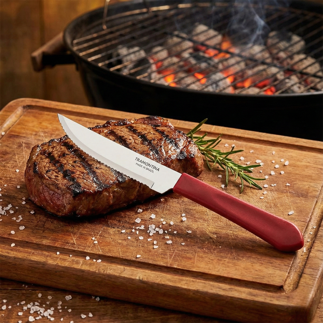 faca de churrasco inox tramontina