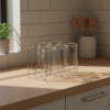 Porta Copos de Mesa Cromado para 6 Unidades Arthi