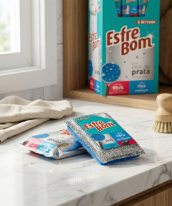 esponja esfrebom não risca Azul