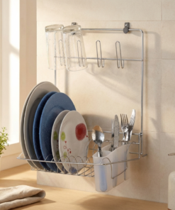 escorredor de parede dobravel cromado