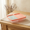 Pote com Divisória Marmita Retangular Decorado Plasútil