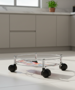 suporte para botijão de gás Cromado