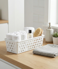 cesto multiuso retangular branco