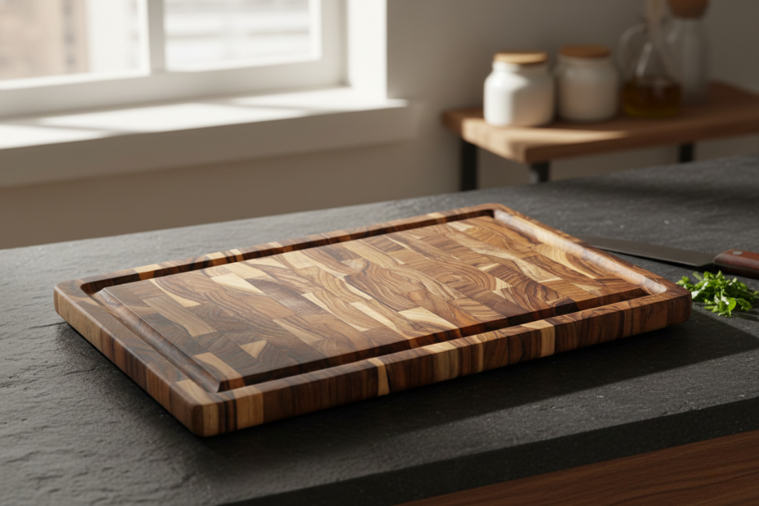 tabua de carne teca invertida