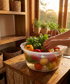 bacia 30 litros Transparente