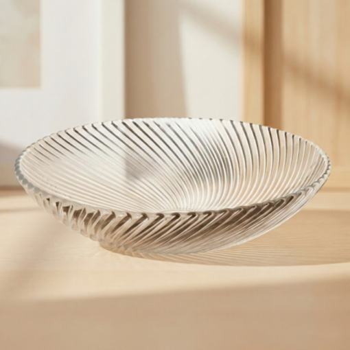 Centro de Mesa de Vidro Wave 27,5cm Lyor