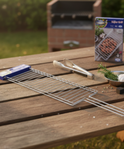 grelha para churrasco dupla reta pequena