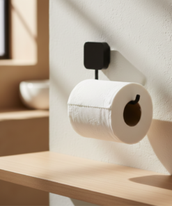 papeleira adesiva preta da Metaltru