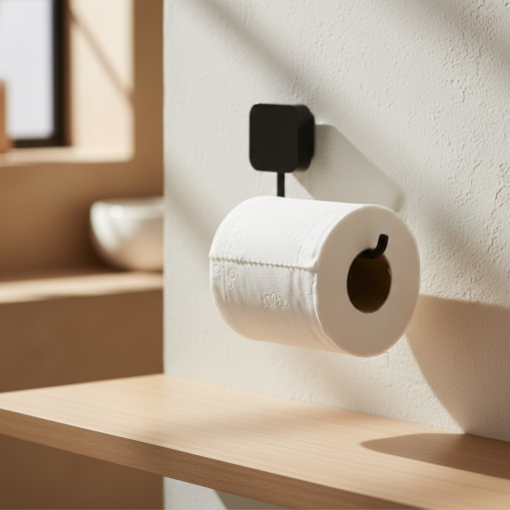 papeleira adesiva preta da Metaltru