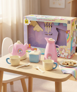 kit hora do cafe brinquedo unicornio