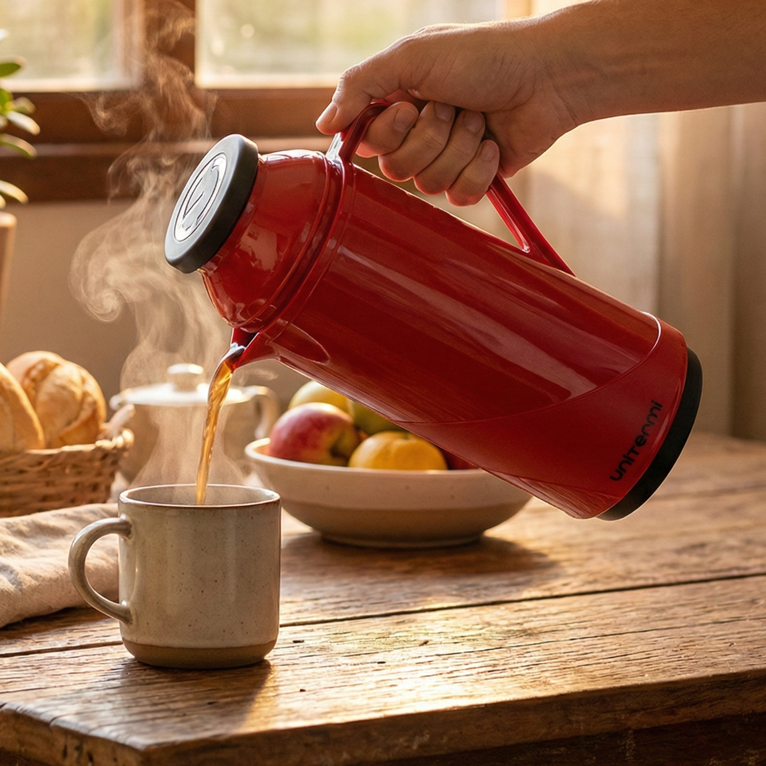 garrafa térmica 500ml vermelha