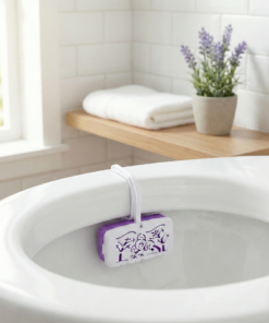 bloco sanitário lavanda com suporte