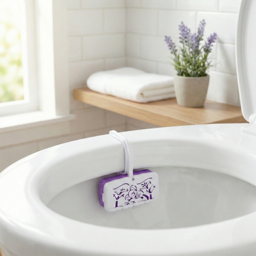 Bloco Sanitário Lavanda 30g com Suporte para Vaso