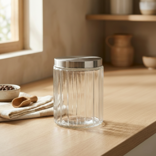 Pote de Vidro 800ml Redondo Cabane Hermético Hauskraft