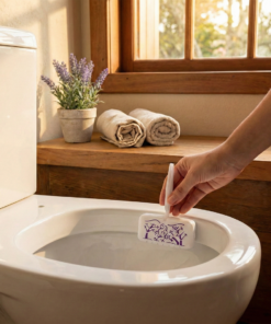 bloco sanitário lavanda com suporte