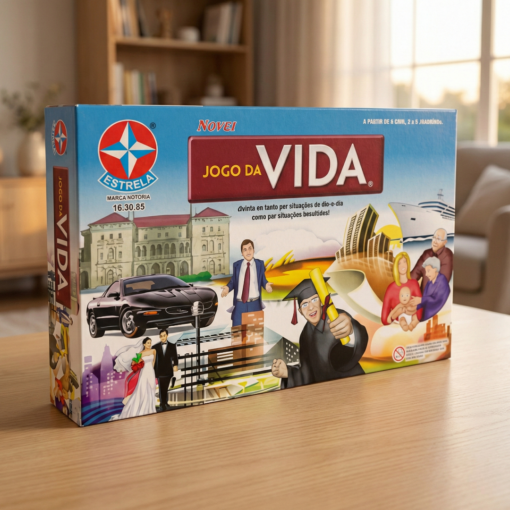 Jogo de Tabuleiro Clássico Jogo da Vida Estrela