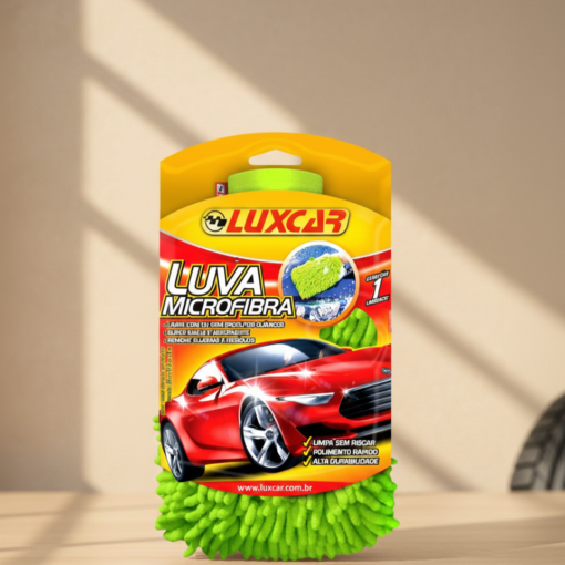 Luva de Microfibra Limpeza Automotiva