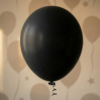 Balão de festa liso preto