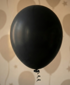 Balão de festa liso preto
