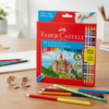Ecolápis de Cor Faber-Castell 24 Cores (20 Cores + 4 Bicolores)