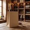Sacola Papel Kraft Garrafa Vinho Presente