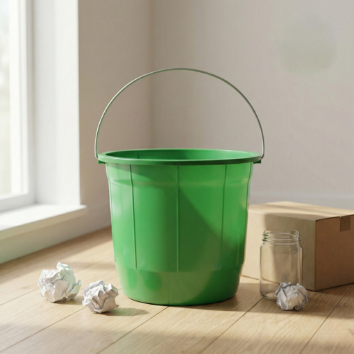 Balde Plástico 8 Litros Coleta Seletiva Preto Arqplast