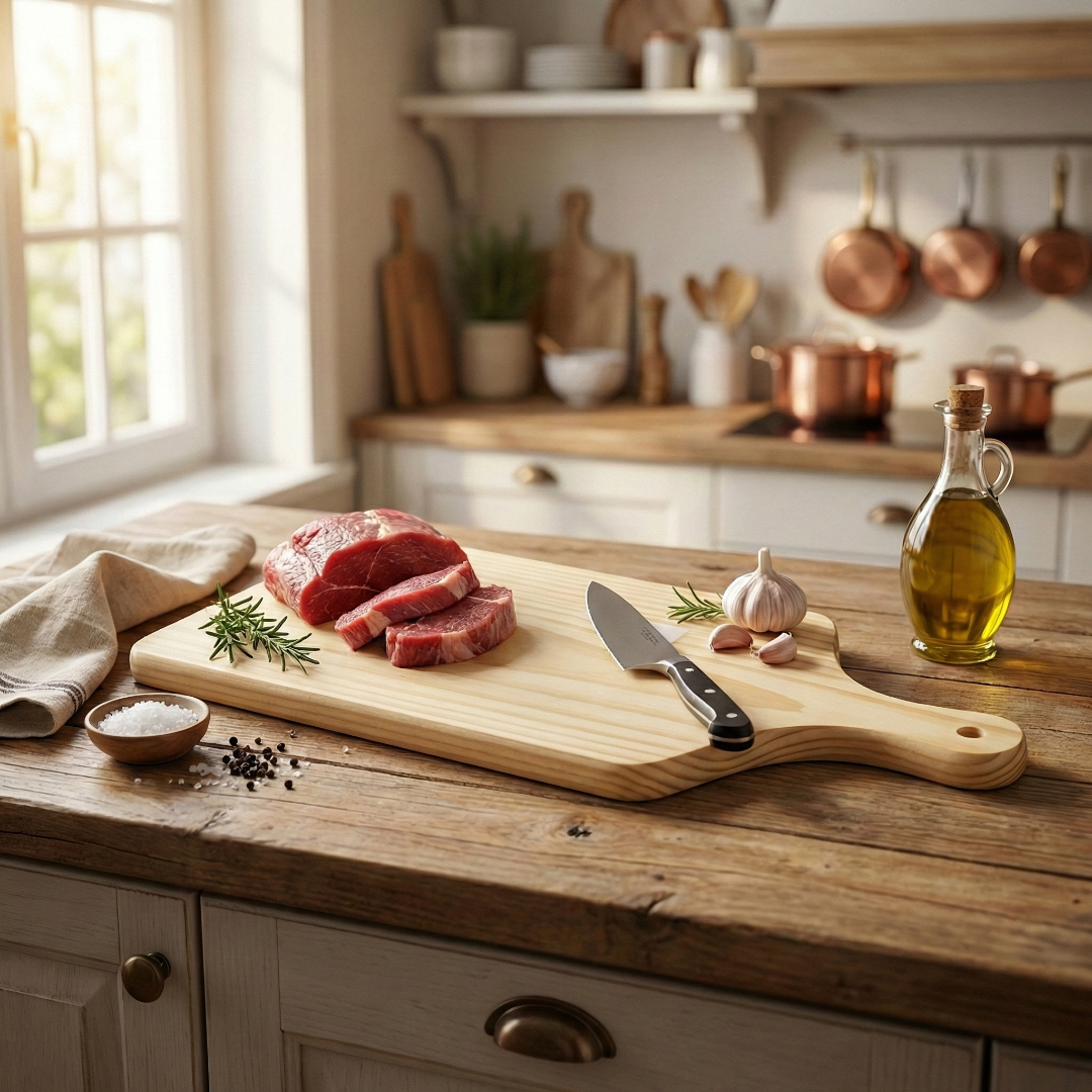 tábua para carne madeira Stolf