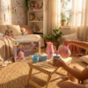 Kit Hora do Cafe Brinquedo Unicornio Infantil