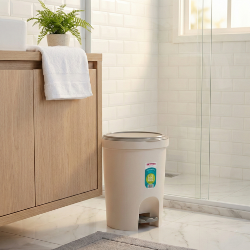 Lixeira com Pedal 6,6 Litros de Plástico Sanremo