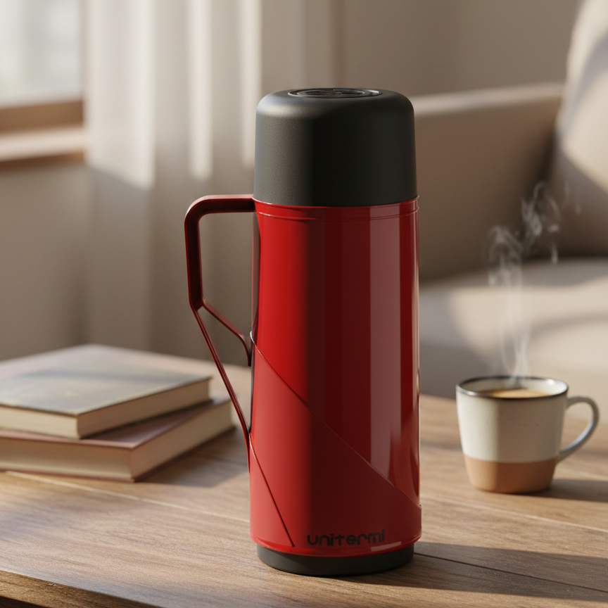 garrafa térmica 500ml vermelha
