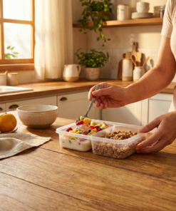 marmita com divisória da linha Clic