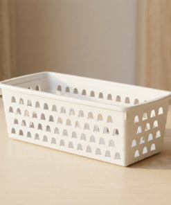 cesto multiuso retangular branco