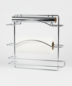 porta rolos triplo cromado