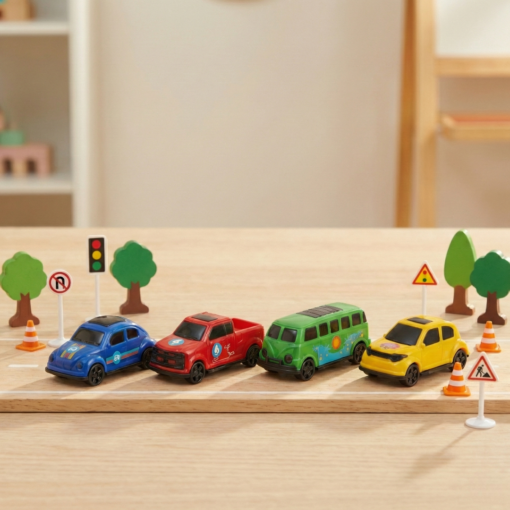 Carrinho de Brinquedo Fusca Pop Cars Samba Toys Colorido