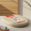 assento sanitario almofadado areia