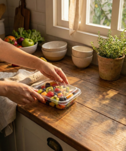 pote descartável retangular 350ml