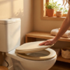 Assento Sanitário Almofadado Areia Oval Slim Astra