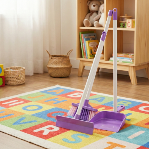 Kit Limpeza Brinquedo Rosa Simples TaTeTi