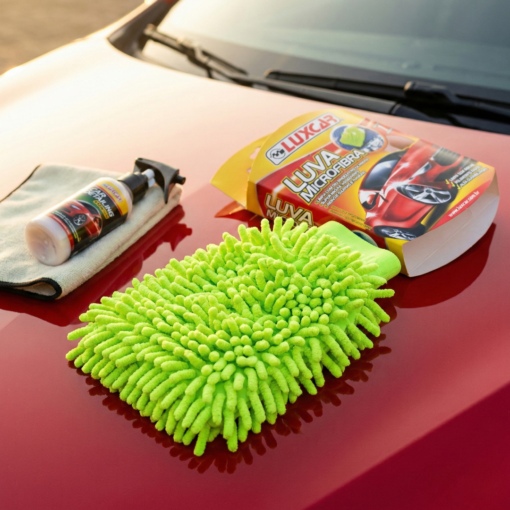 Luva de Microfibra Limpeza Automotiva